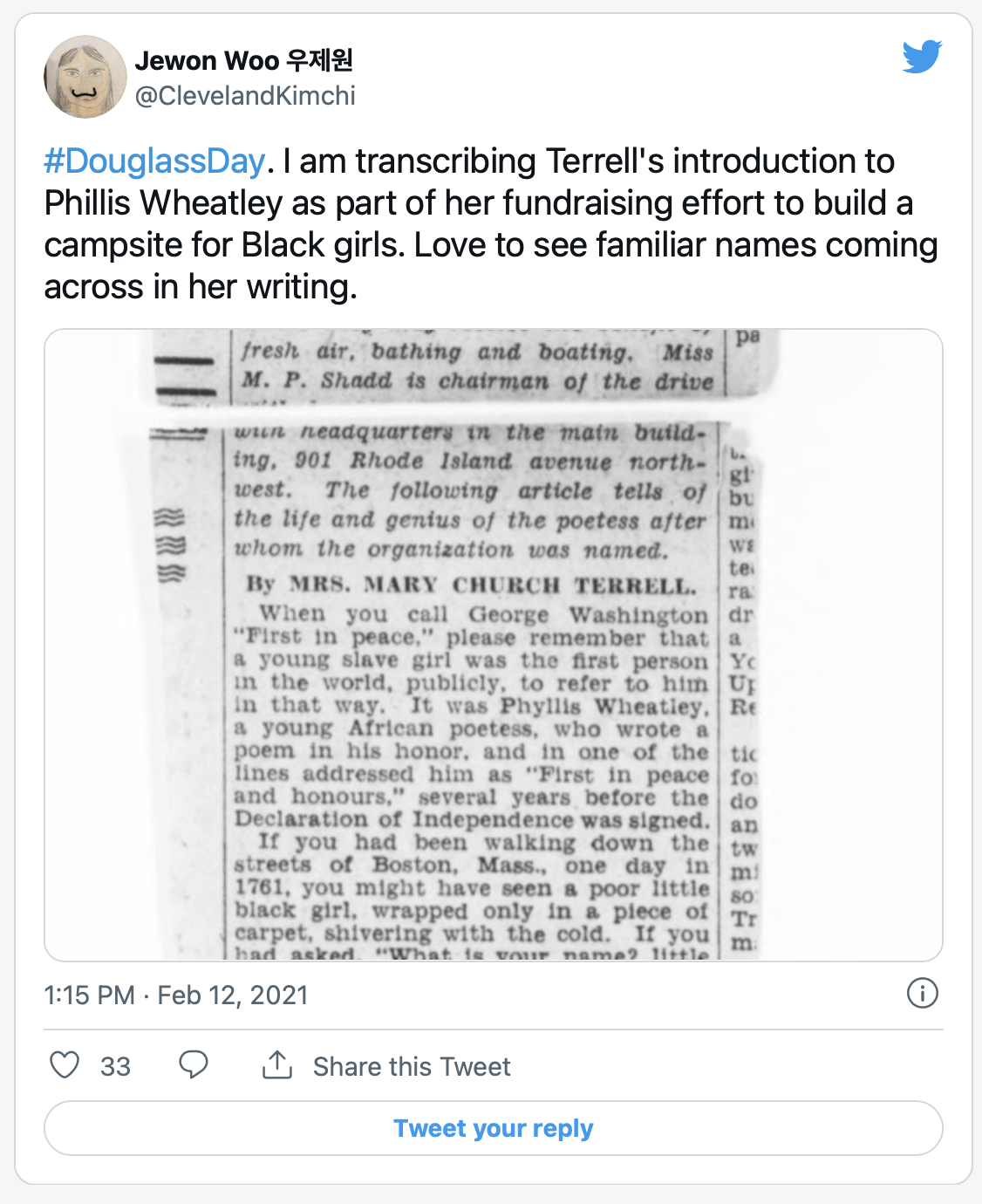 screenshot of tweet from Jewon Woo 우제원