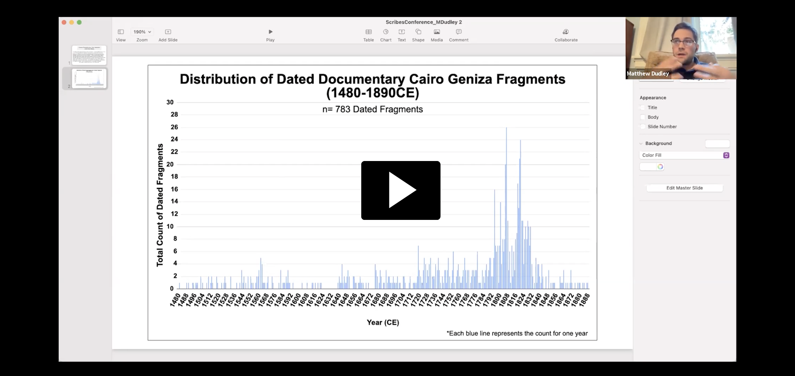 still image from video